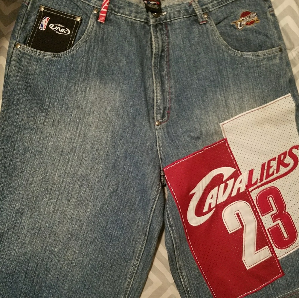 LeBron James Rare Denim Shorts 2003 Rookie Year